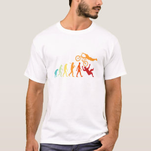 Bmx Cyclist Bike Stunt Retro Bike Mtb Boeken T-shirt