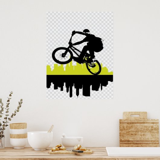 BMX Cyclist Poster (Cuisine)