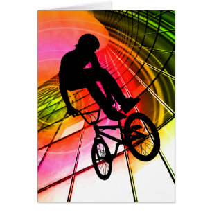 BMX dans les lignes et les cercles