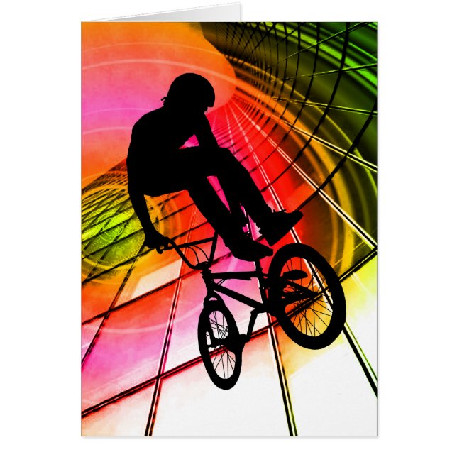 BMX dans les lignes et les cercles (Devant)