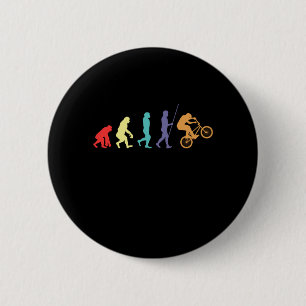 BMX Evolution Bicycle Cyclist Mountain Bike Gift Ronde Button 5,7 Cm