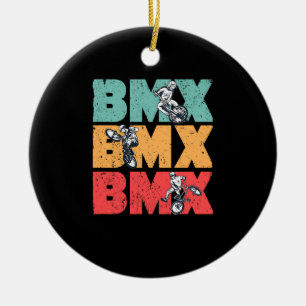 BMX fiets Motocross biker Racing Keramisch Ornament