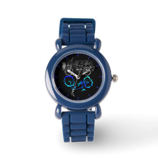 BMX-fiets sport gekleurde reflectie kinderen  Horloge