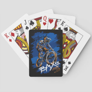 Bmx-fiets Urban Graffiti streetwear Pokerkaarten
