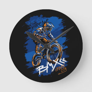 Bmx-fiets Urban Graffiti streetwear Ronde Klok