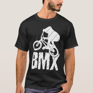 BMX-fiets voor motorfietsen met motorfiets MTB bik T-shirt