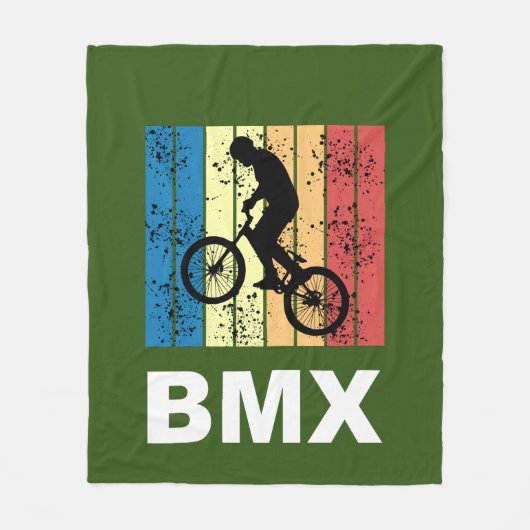 Bmx Fleece Deken (Voorkant)