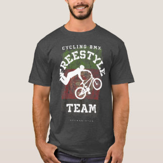 BMX Freestyle Bike Afghanistan Flag Biking Cycle T-shirt