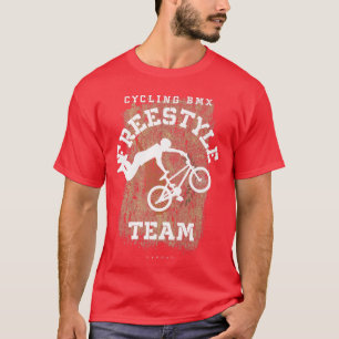 BMX Freestyle Bike Cyprus Flag Biking Cycling BMX T-shirt