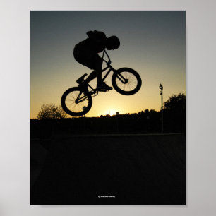 BMX freestyler springstunt Poster