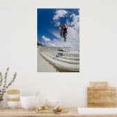 Bmx grote luchtsprong poster (Keuken)