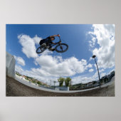 Bmx grote luchtsprong poster (Voorkant)