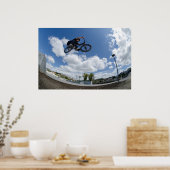 Bmx grote luchtsprong poster (Keuken)