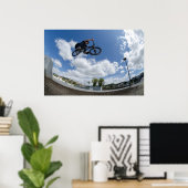 Bmx grote luchtsprong poster (Thuiskantoor)