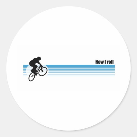 BMX - Hoe ik rol Ronde Sticker (Voorkant)