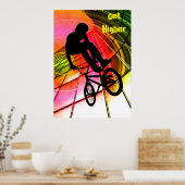 BMX in Lines & Circles Poster (Keuken)