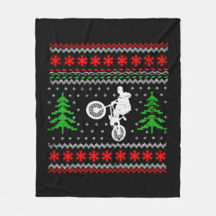 BMX Kerstmis Fleece Deken
