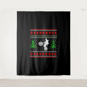 BMX Kerstmis Wandkleed