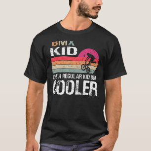BMX-Kind als een gewone Kind fietsenbike R T-shirt