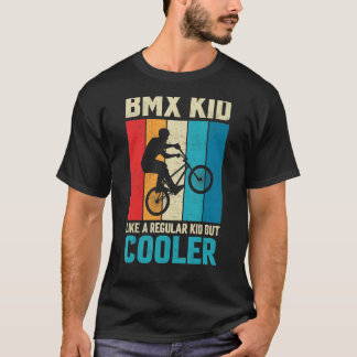 BMX-kind als een gewone Kind Freestyle Cyclist BMX T-shirt