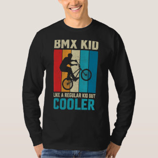 BMX-kind als een gewone Kind Freestyle Cyclist BMX T-shirt