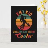 BMX-kind als een gewoon kind maar koeler fietscade Kaart (Gele Bloem)