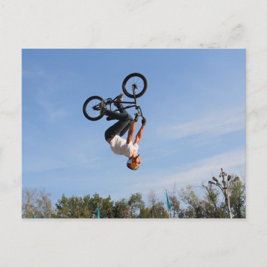 BMX ondersteboven omdraaien Briefkaart (Voorkant)