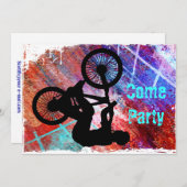 BMX op Rusty Grunge Kaart (Voorkant / Achterkant)