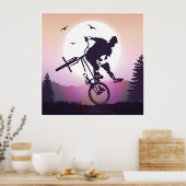Bmx Poster Imprimer - Bmx Bike - Sunset Bmx (Cuisine)