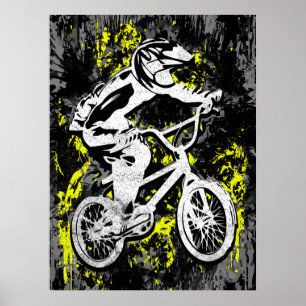  Bmx-races - Bmx-bike - Bmx-Poster afdrukken Poster