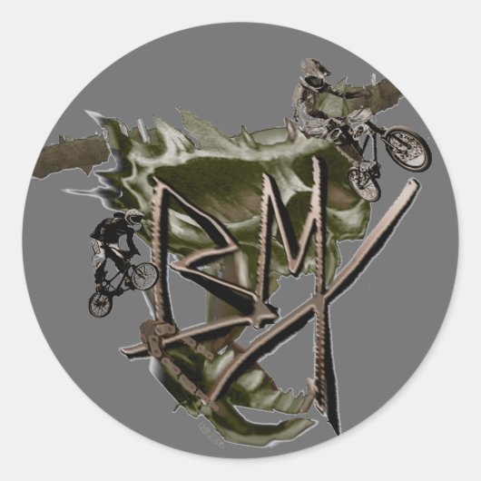 BMX racing autocollant 1 (Devant)