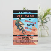 BMX Racing BIke Invitation d'anniversaire (Debout devant)