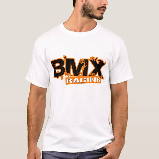 BMX RACING ORANJE T-SHIRT (Voorkant)