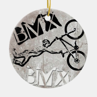 BMX Regels kerstversiering, Copyright Karen J Wi Keramisch Ornament
