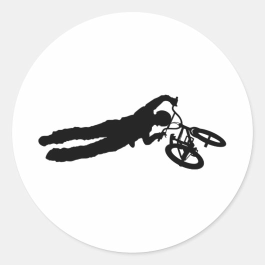 BMX Rider_2 Ronde Sticker (Voorkant)