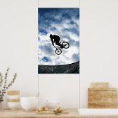 BMX rider bij Devonshire Green, Sheffield Poster (Keuken)