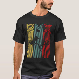 BMX Rider Bike Retro Fietsstunt Racing T-shirt