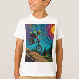 BMX Rider op Berghelling T-shirt