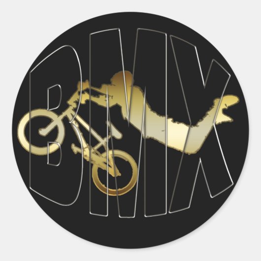 BMX RONDE STICKER (Voorkant)