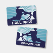 BMX-springleraar halpas  Badge (Voor- en achterkant)