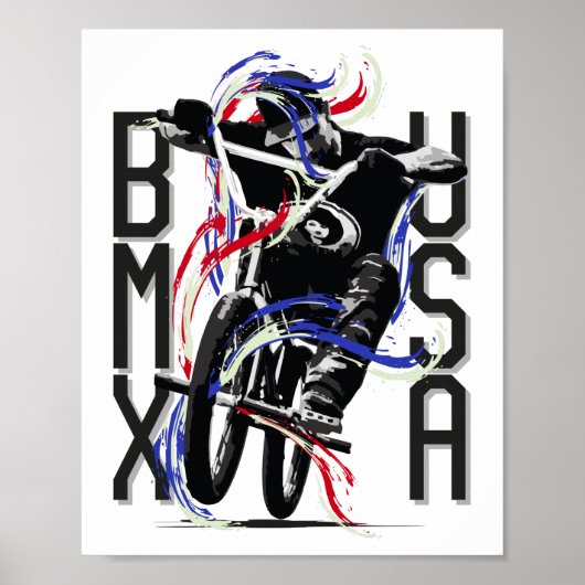 BMX USA America | Bmx-Poster Poster (Voorkant)