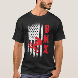 BMX USA America vlag sport fan bike cycling T-shirt