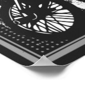 Bmx Usa - Drapeau Américain - Poster Bmx (Coin)