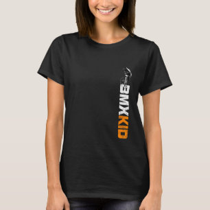 BMX voor kinderen van alle leeftijden met een spec T-shirt
