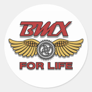 BMX voor leven Ronde Sticker