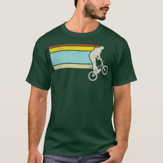 Bmx Wheelie Bike Trick Vintage Flatland Cycling Bi T-shirt