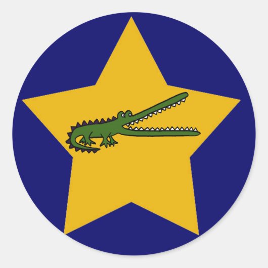 BN - Stickers crocodile Gold Star (Devant)