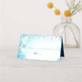 B'nai Mitzvah Turquoise Waterverf Custom Names (Voorkant)