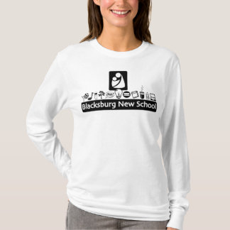 BNS Adult B&W-Logo Lange T-shirt