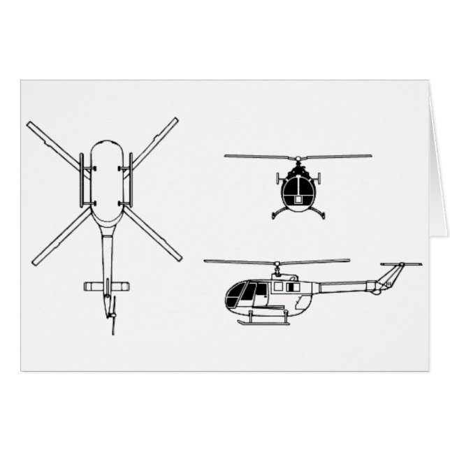 BO-105 (Voorkant Horizontaal)